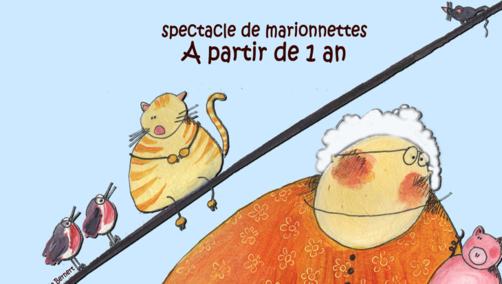 Affiche spectacle de marionnettes pour crèches et écoles maternelles
