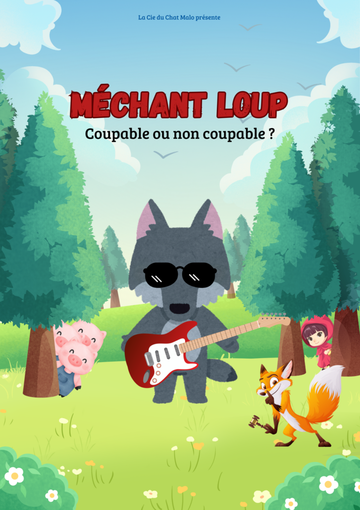 Affiche spectacle conte Méchant Loup