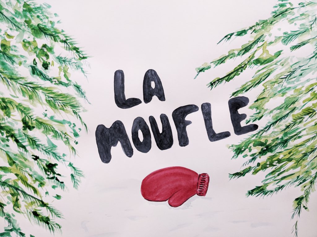 Affiche spectacle du conte La Moufle