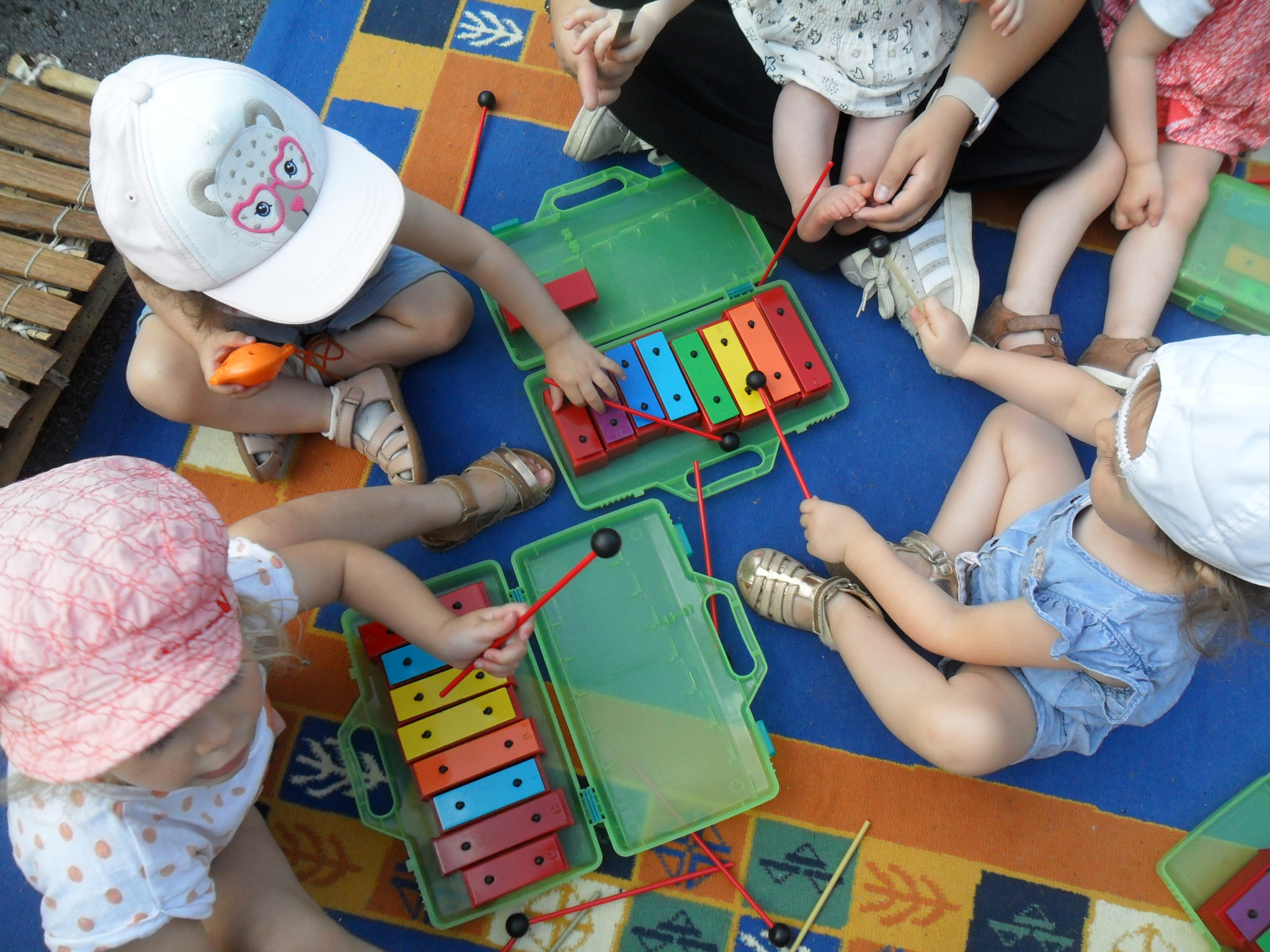 Eveil musical : la séance arc-en-ciel